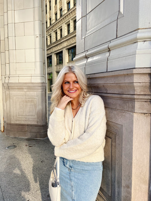 Golden Girl Boucle Cardigan